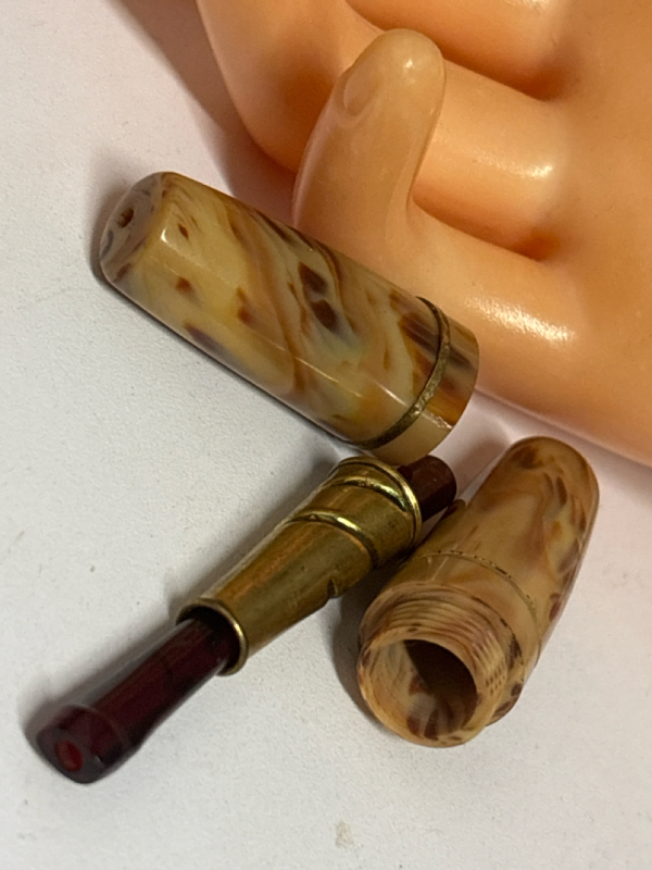 Mid Century Bakelite Cigarette Holder Bakelite Case with Removable Cigarette Holder 1900&rsquo;s 20th Century Lovely Colours Approximately 1.25 - 2 inch