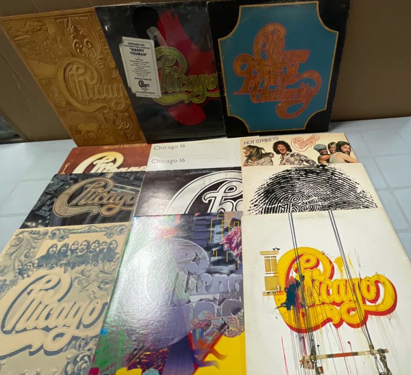 Vintage CHICAGO Lot | 16 LPs Includes 2 Double Album Sets | Scuffs and Scratches Present