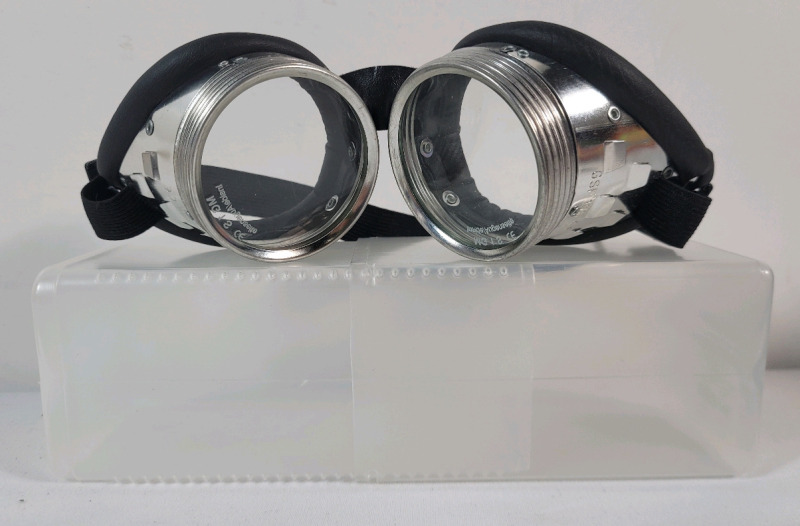 New - Restoration Hardware Clear Lense Welders Goggles .
