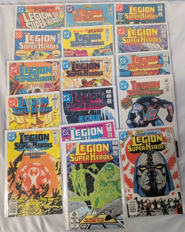 16 Vintage The Legion of Superheroes Comics. Between Issues 259 and 294