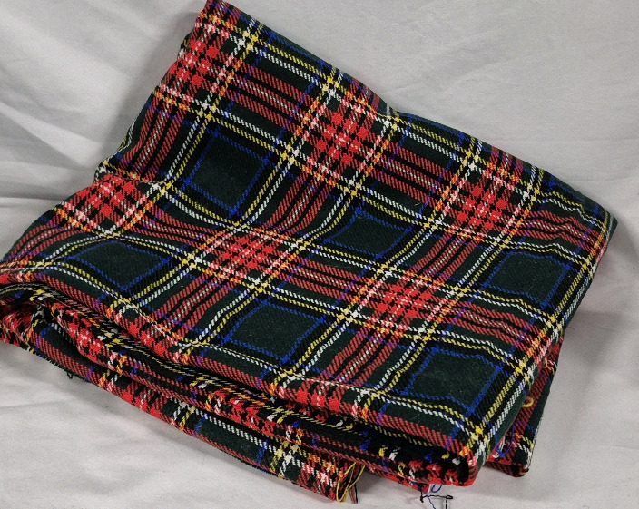 Tartan Fabric 55 by 100"
