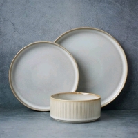 New in Box | FAMIWARE Star Series 12-Piece Dinnerware Set, Chip and Scratch Resistant, Microwave and Dishwasher Safe , Cappuccino White 0-ST038 | Retails Over $90!