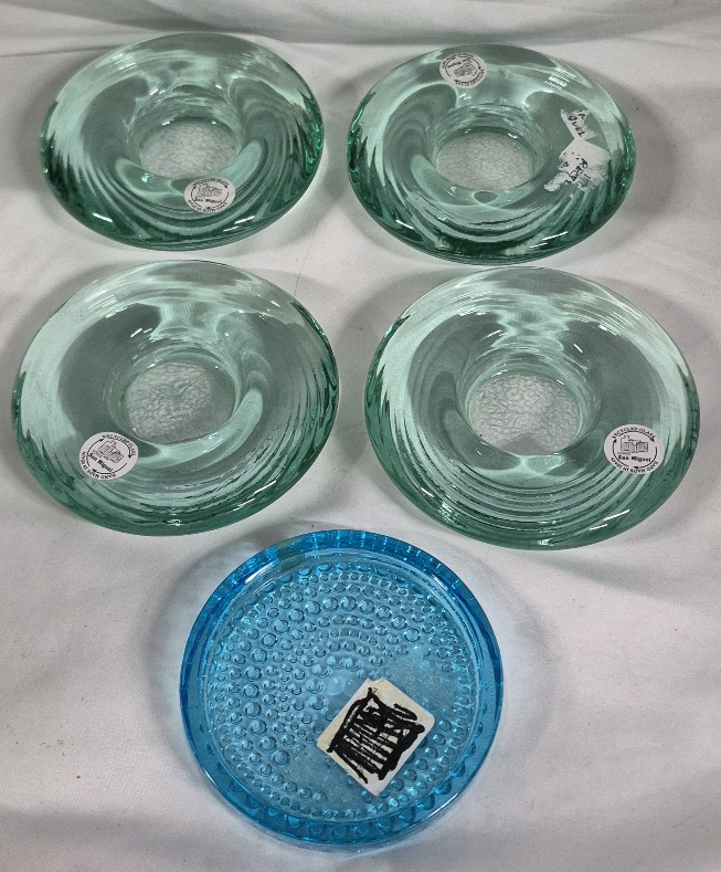 4 San Miguel Candle Holders 4.75" Diameter Made in Spain +