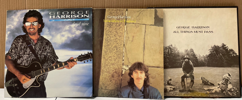 5 Vintage GEORGE HARRISON LPs | All Things Must Pass - 3 Album Set | See Photos for Titles | Scuffs and Scratches Present
