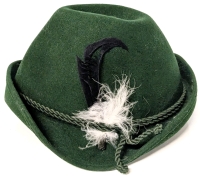 Vintage Size 52 OBERWALDER & Co. WEIN IV Octoberfest / German Alpine Feathered Hat in Very Good Condition