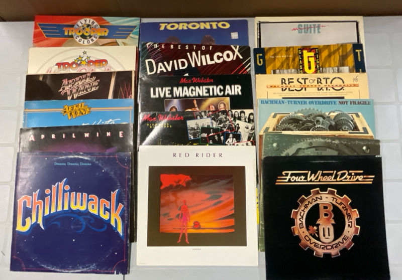 19 Vintage Albums by Canadian Artists | See Photos for Titles | Scuffs and Scratches Present