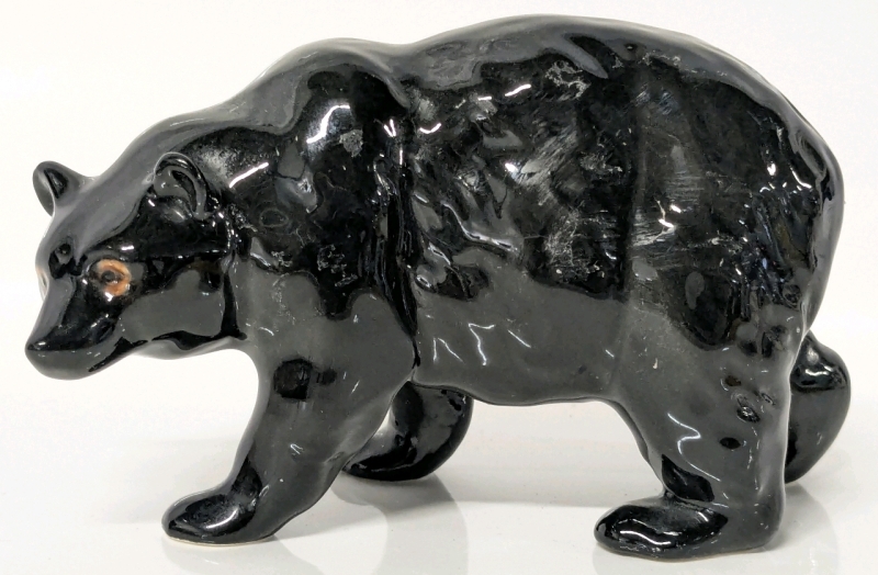 Vintage BESWICK England Black Bear Figure, 2.5" Tall, No Chips or Cracks