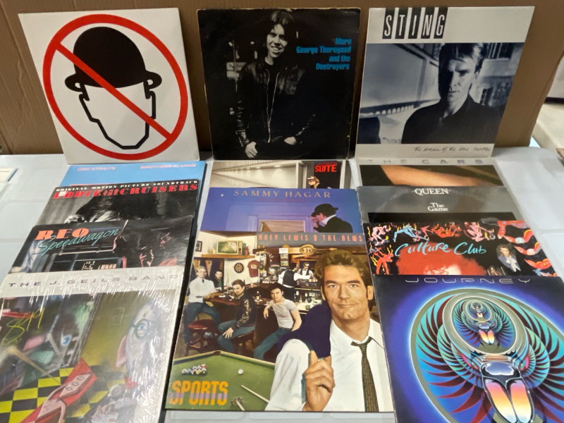 15 Album + 2 - 12&rdquo; Singles | Singles - Culture Club-Church of the Poison Mind & UB40-Red Red Wine | Journey Double Album Set | See Photos for Titles | Scuffs and Scratches Present | That&rsquo;s a lot of 80&rsquo;s awesomeness!