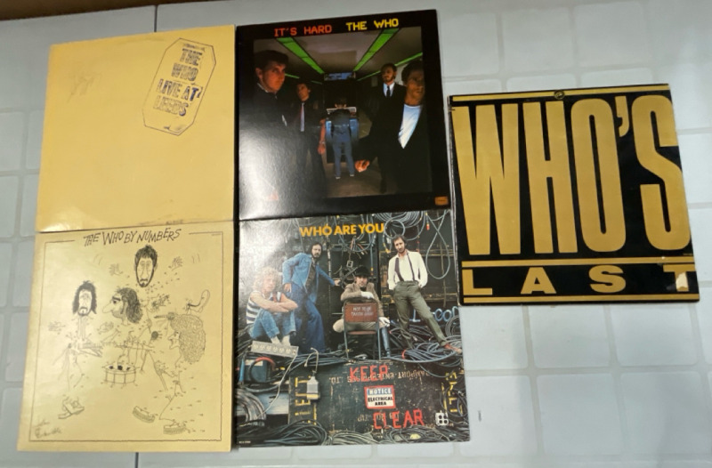 6 Album Lot | The Who | Includes Double Album &ldquo;Who&rsquo;s Last&rdquo; | Scuffs and Scratches Present