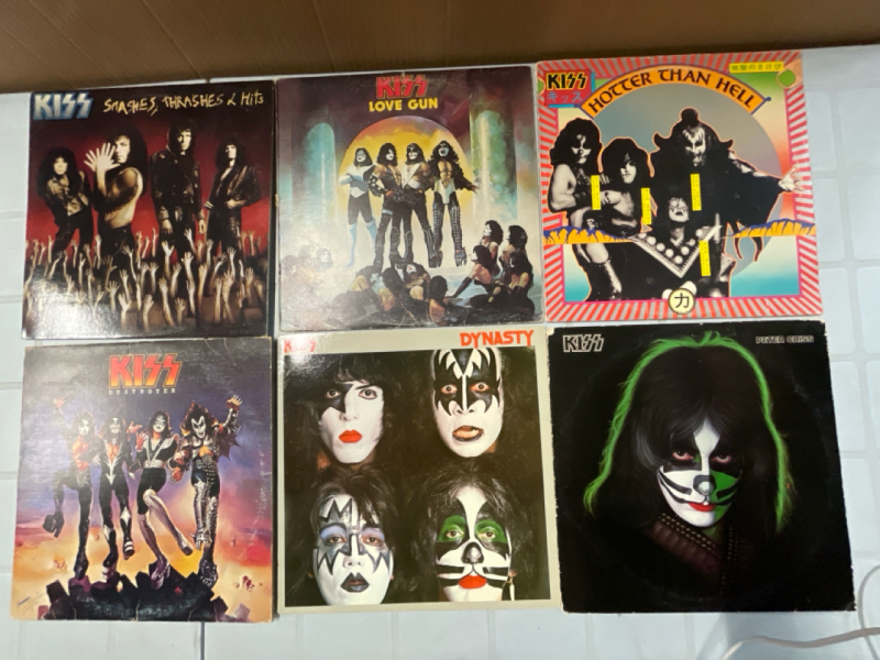6 Album Kiss Lot |Scuffs and Scratches Present