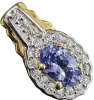 New Tanzanite White Topaz ( 0.45ct) Demure Pendant - 3