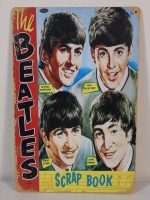 The Beatles Tin Wall Sign . Measures 8"&times;12"