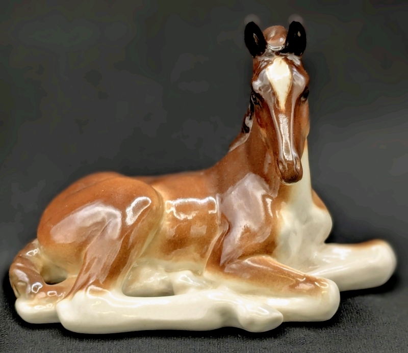 Signed Vintage LOMONOSOV Russia USSR Baby Horse Colt, 4.25" Tall, No Chips or Cracks