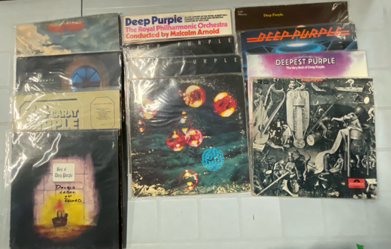 12 Album Lot | Deep Purple |See photos for Titles | Scuffs/Scratches Present