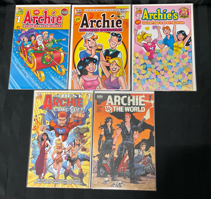 5 Archie Comics | Celebrating 80 Years | Very Fine Ungraded Condition