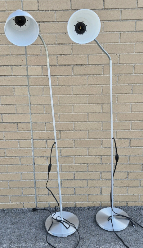 2 IKEA Floor Lamps - Working 63.5" Tall