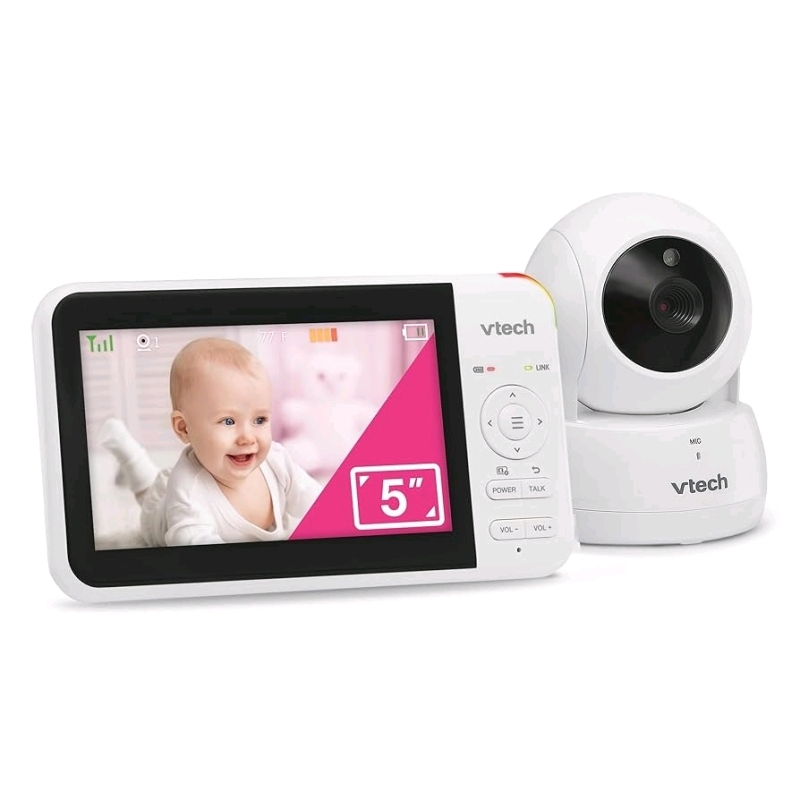 As New VTech VM924 Pan & Tilt Video Baby Monitor, 5" LCD Screen. Retails $115