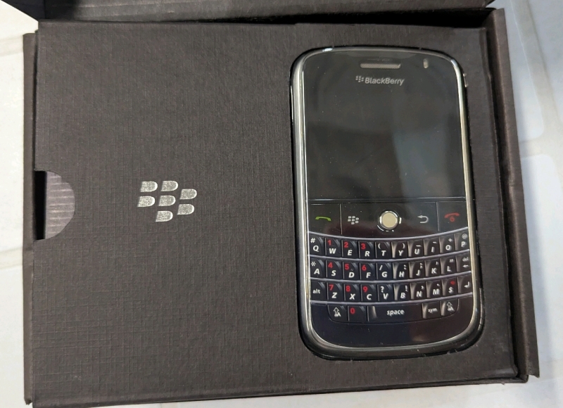 As New Blackberry 9000 Phone. Comes with Original Packaging. Originally Released in 2008.
