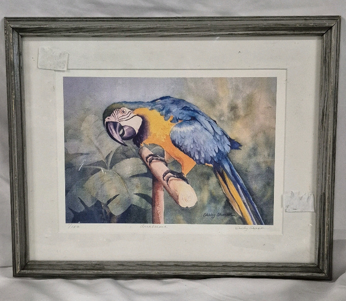 Vintage Framed Print "Annabanana" Signed by Shirley Shuman #ed 1/150