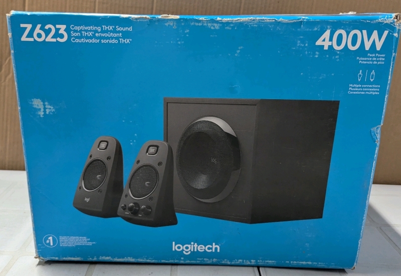 As New Logitech Z623 Subwoofer & Speakers.