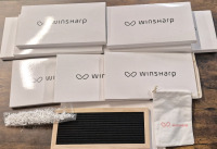10 New Winsharp 12 by 5" Mini Black Felt Boards with Letters Retail Value $160