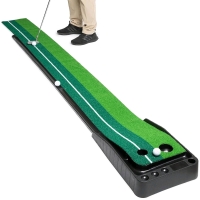 New Abco Tech Indoor Golf Putting Green - Portable Mat with Auto Ball Return Function. 9.85' by 15.7"