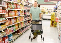 New Stander Wonder Rollator Plus. Black Walnut Colour. Retails for $299 American