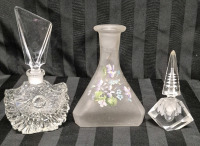 3 Collectible Ladies Dresser Perfume Bottles