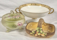 3 Collectible Nippon & Noritake Dishes - Japan