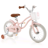 New - Prorider 12" Kid's Bike for 3-4 Years Old Children Bicycle w/Front Handbrake & Training Wheels , Pink / White . Retail $140 . Some Assembly Required