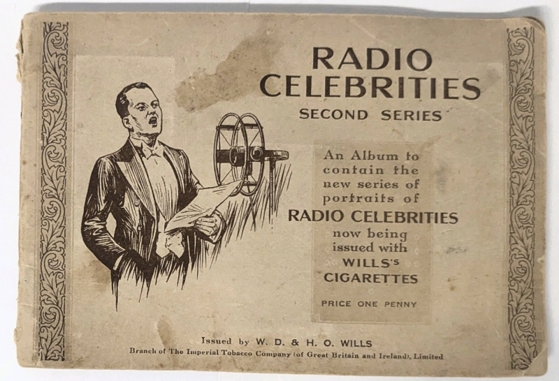 [Complete] Vintage Will's Cigarettes RADIO CELEBRITIES Second Series Album, Full with Portraits of Radio Celebrities