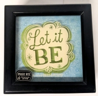 Vintage 1988 Hallmark The World of Lennon & McCartney LET IT BE Musical Jewellery Box, 6" &times; 6" &times; 2.5"