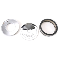 New Edelbrock Pro-Flo Chrome 10" Round Air Cleaner with 2" Paper Element (Deep Flange) Model 1208