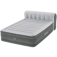 New In Box Bestway Headboard Tritech Airbed Queen Sized with Built-in AC Pump. 18" Tall.