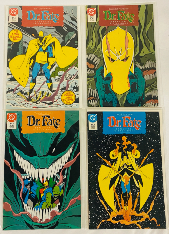 4 Vintage DC Dr. Fate Full 1987 Limited Series, Issues 1-4