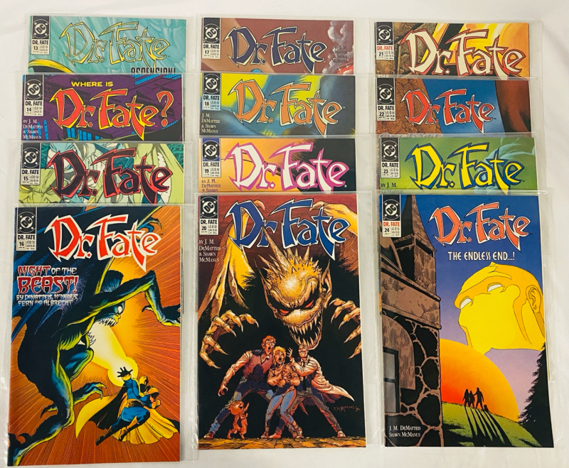 12 Vintage DC Dr. Fate Comics, Issues #13-24