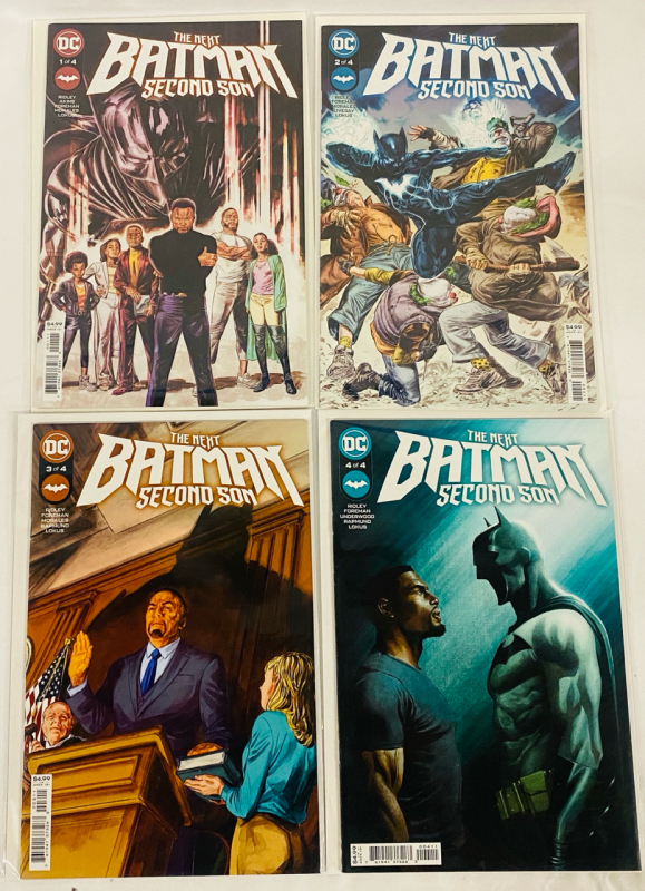 4 DC The Next Batman: Second Son Comics by John Ridley, Full Limited Series, Issues #1-4