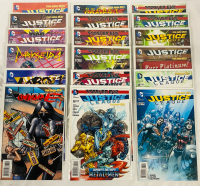 18 DC New 52 Justice League Comics, Issues #12, 22-34; Includes Villains Month One-Shots