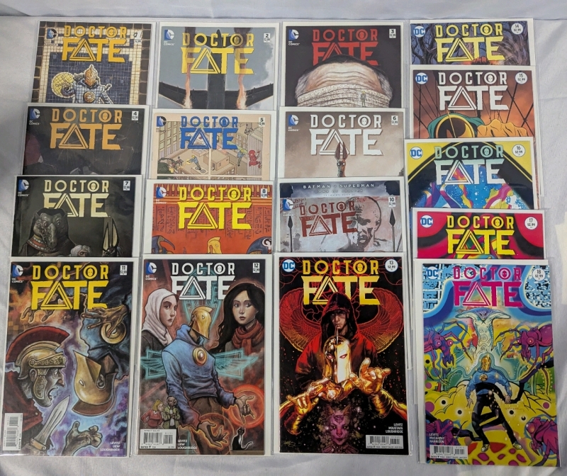 17 DC Doctor Fate Comics. Issues 1-18 (missing #9).