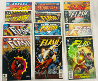 12 Vintage to New - DC The Flash Annual Comics Issues #1-2, 4-11; The Flash New 52 Annual Comics Issues #1-2