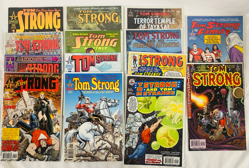 14 Tom Strong Comics by Alan Moore, Issues #1-14 - Pulp Sci-Fi
