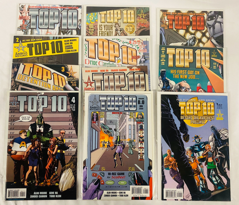 11 Top 10 Comics by Alan Moore, Issues #1-8, 10, 11, Part 1 of 5
