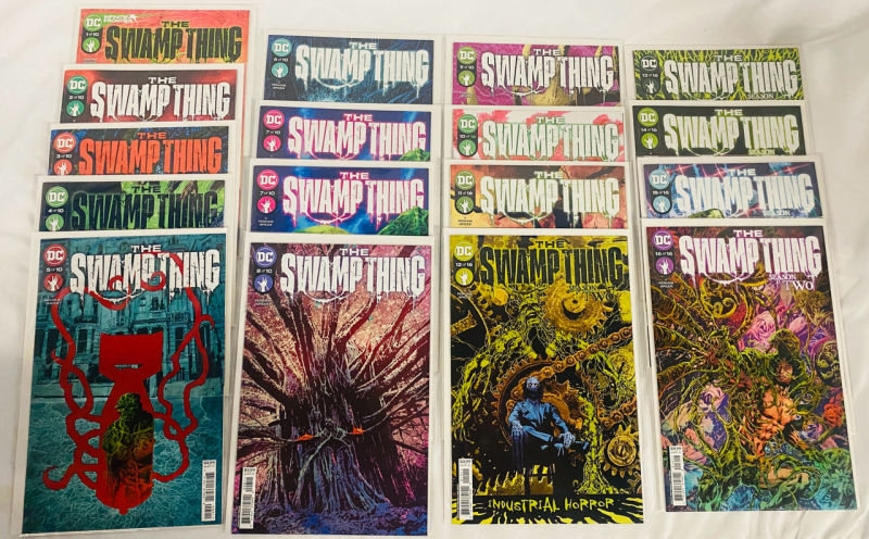 17 DC Swamp Thing: Infinite Frontier Comics, Complete Run (2 Seasons) Issues #1-16, Includes Duplicate of Issue #7