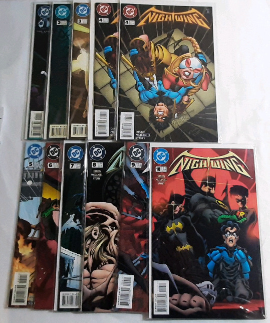 High Grade DC NightWing (1996) Comics, Issues #1-10, Includes #4 Duplicate (Complete Run)