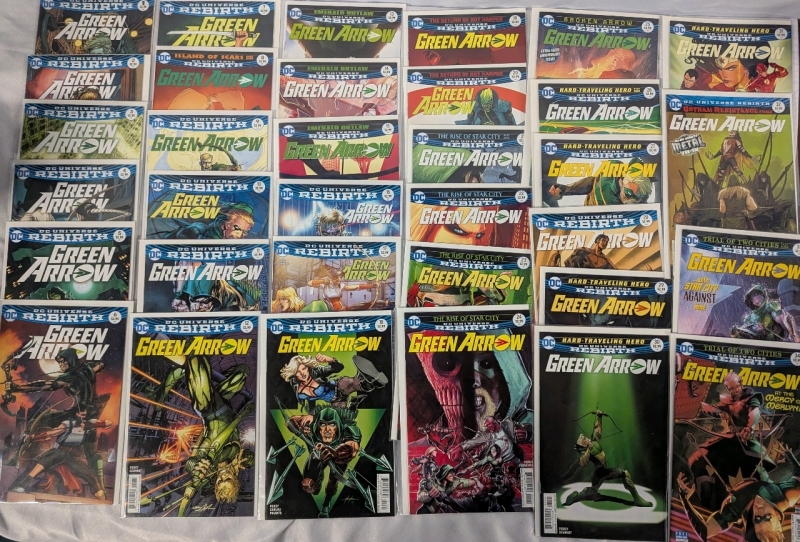 34 DC Universe Rebirth Green Arrow Comics. Issues 1-34.