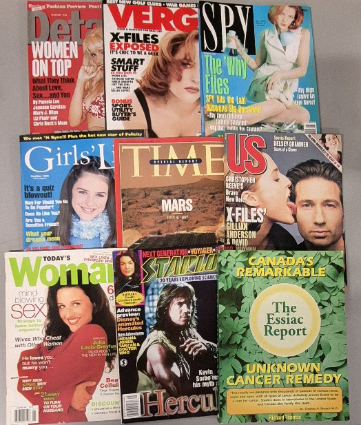 1990's Magazines - X-Files, Verge, Details, Spy, Time +