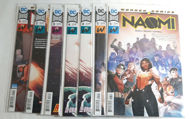 High Grade DC Naomi (2019) Comics, Issues #1-6, Includes #4 Duplicate (Complete Run)
