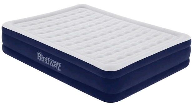 New Sealed BESTWAY Tritech QUEEN Size 15" Air Mattress with Built-In AC Pump - Retails Over $80!