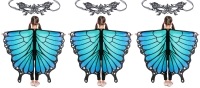 3 New Sets MAGIFIRE Kids' Butterfly Wings Capes & Lace Masks - One Size Fits Most Kids