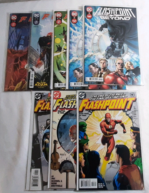 High Grade DC The Flash Multiple Comic Series, Including The Flash Movie Tie-In Run, Flashpoint Beyond, & Flashpoint Comics (See Gallery For Comics Included)